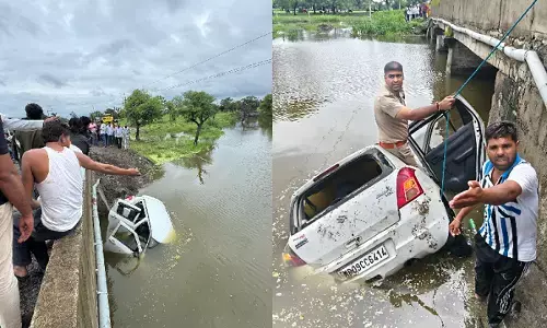 MP Accident : राजगढ़ में दर्दनाक हादसा, तालाब में गिरी कार, एक ही गांव के 5 लोगों की मौत