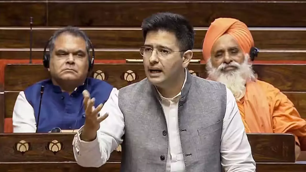 Raghav Chadha : NEET पेपर लीक पर पहली बार राघव चड्ढा ने तोड़ी चुप्पी, राज्यसभा में बोले- अब सवाल नहीं, समाधान की जिम्मेदारी Raghav Chadha : NEET पेपर लीक पर पहली बार राघव चड्ढा ने तोड़ी चुप्पी, राज्यसभा में बोले- अब सवाल नहीं, समाधान की जिम्मेदारी