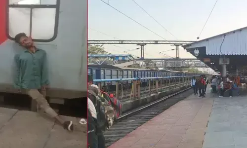 MP News : पुष्पक एक्सप्रेस के टॉयलेट की खिड़की से फंदे पर लटका मिला यात्री का शव, बीना स्टेशन पर रोकी गई ट्रेन MP News : पुष्पक एक्सप्रेस के टॉयलेट की खिड़की से फंदे पर लटका मिला यात्री का शव, बीना स्टेशन पर रोकी गई ट्रेन