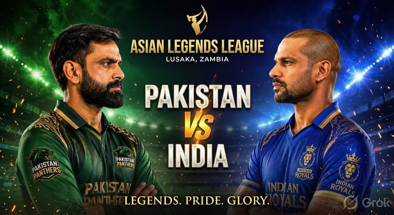 Asian Legends League में कल भारत-पाकिस्तान की टक्कर: धवन, रैना और कार्तिक पर रहेंगी नजर, जानें कब और कहां देखें मुकाबला