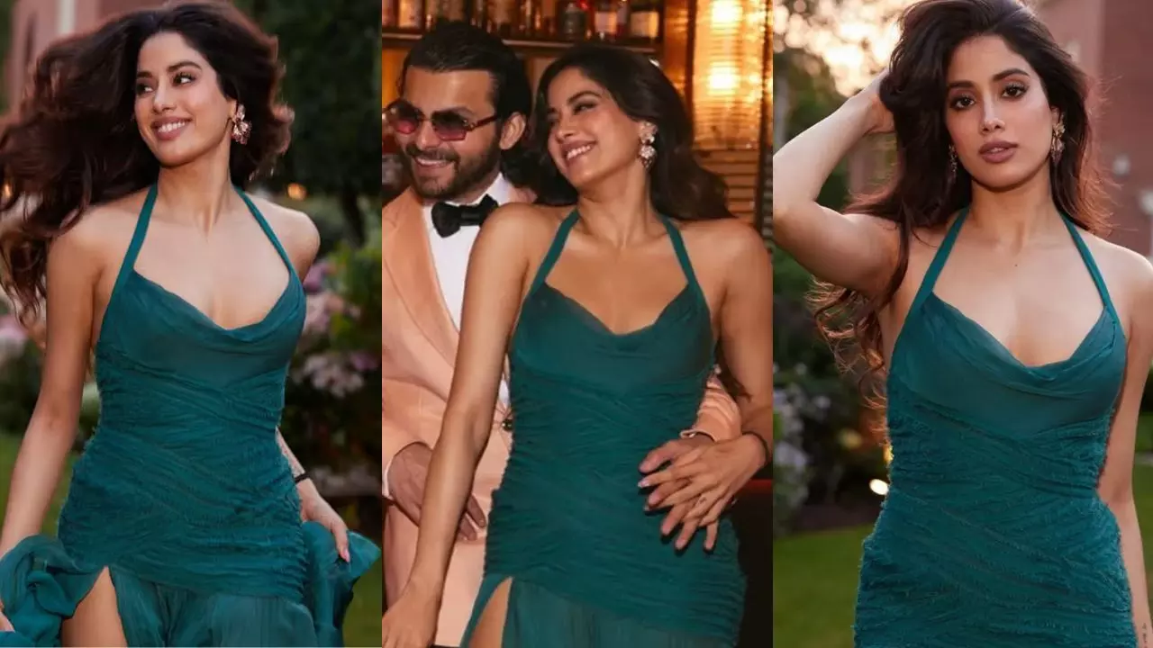 Janhvi Kapoor : 21 साल पुराने विंटेज गाउन में जान्हवी कपूर का ग्लैमरस अंदाज, शिखर पहाड़िया संग दिखी खास बॉन्डिंग