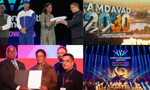 Glasgow Commonwealth Games 2026 का समापन, भारत को मिली 100वें कॉमनवेल्थ गेम्स की मेजबानी, सौंपा गया झंडा और बैटन