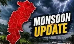 Chhattisgarh Monsoon Alert: छत्तीसगढ़ में मानसून सिस्टम एक्टिव, कई जिलों में 3 दिन भारी बारिश, बिजली गिरने की चेतावनी, रायपुर में आसमान पर छाये बादल