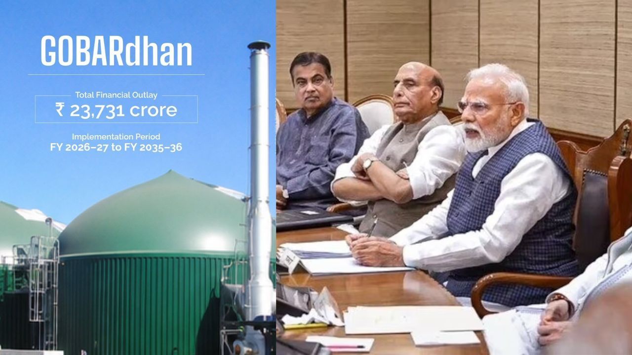 Modi Cabinet : मोदी कैबिनेट का बड़ा फैसला, गोबरधन योजना को मंजूरी, 23,731 करोड़ रुपये से बढ़ेगा बायोगैस उत्पादन और किसानों की आय