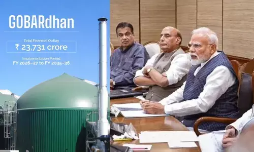 Modi Cabinet : मोदी कैबिनेट का बड़ा फैसला, गोबरधन योजना को मंजूरी, 23,731 करोड़ रुपये से बढ़ेगा बायोगैस उत्पादन और किसानों की आय Modi Cabinet : मोदी कैबिनेट का बड़ा फैसला, गोबरधन योजना को मंजूरी, 23,731 करोड़ रुपये से बढ़ेगा बायोगैस उत्पादन और किसानों की आय