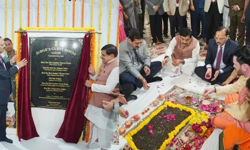 MP News : CJI सूर्यकांत और CM डॉ. मोहन यादव ने किया भूमिपूजन, 18.66 करोड़ की लागत से बनेगा न्यायाधीश गेस्ट हाउस