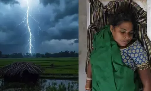 CG News : खेत से लौट रहे ग्रामीणों पर गिरी आकाशीय बिजली, महिला की मौत, एक झुलसा