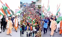 Gorakhpur Tiranga Yatra: गोरखपुर में गूंजे ‘वंदे मातरम’ के जयकारे, CM योगी की अगुवाई में निकली भव्य तिरंगा यात्रा