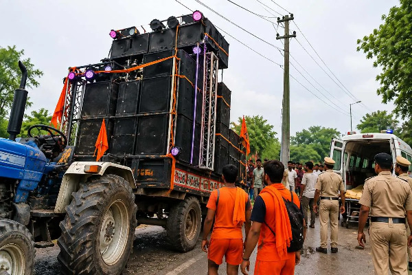 UP News : कांवड़ यात्रा के दौरान बड़ा हादसा, बिजली तार की चपेट में आई ट्रॉली; एक कांवड़िये की मौत