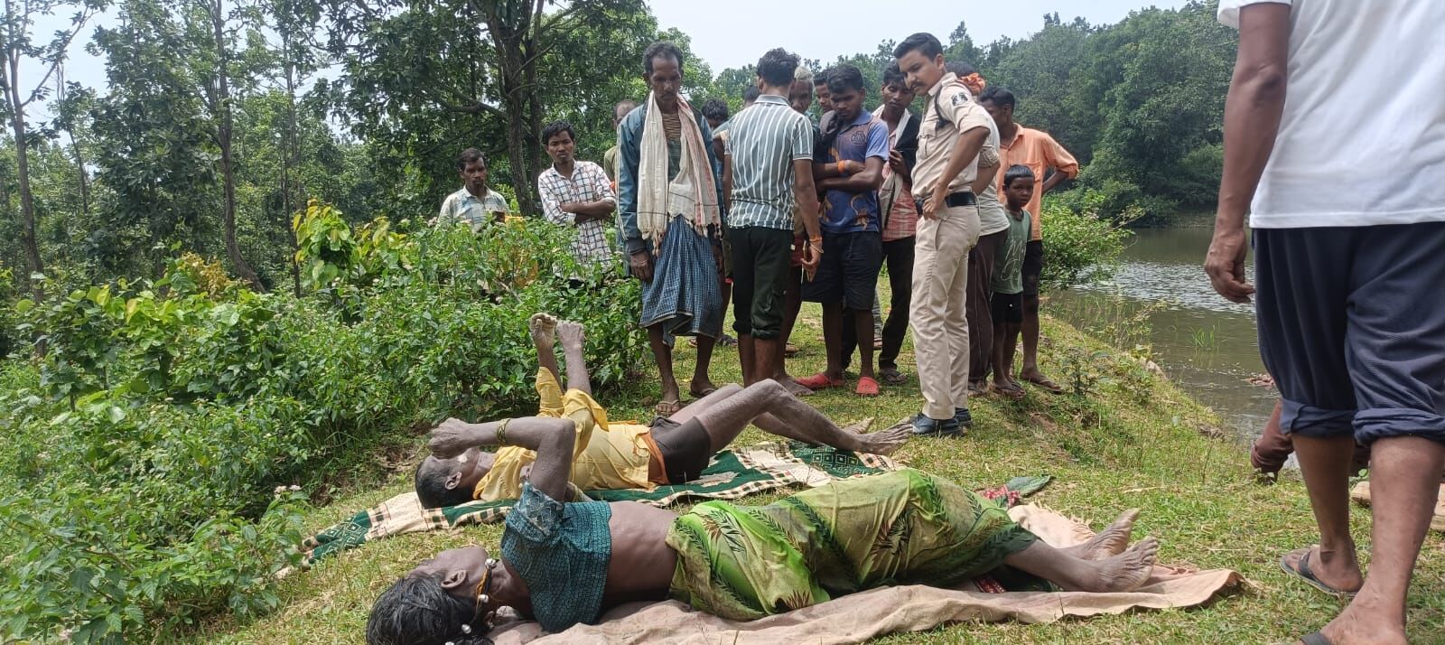 CG News : तालाब में डूबने से दंपति की मौत, एक महिला को ग्रामीणों ने बचाया