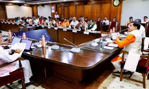 MP Cabinet Meeting: मोहन कैबिनेट के बड़े फैसले : नमन मिशन से टैलेंट सर्च तक, चार वर्किंग वुमन हॉस्टल के साथ कई प्रस्तावों पर लगी मुहर MP Cabinet Meeting: मोहन कैबिनेट के बड़े फैसले : नमन मिशन से टैलेंट सर्च तक, चार वर्किंग वुमन हॉस्टल के साथ कई प्रस्तावों पर लगी मुहर