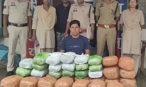 CG Crime : चेकिंग देख भागने लगा बोलेरो सवार, पीछा कर पुलिस ने पकड़ा, 88.4 किलो गांजा जब्त