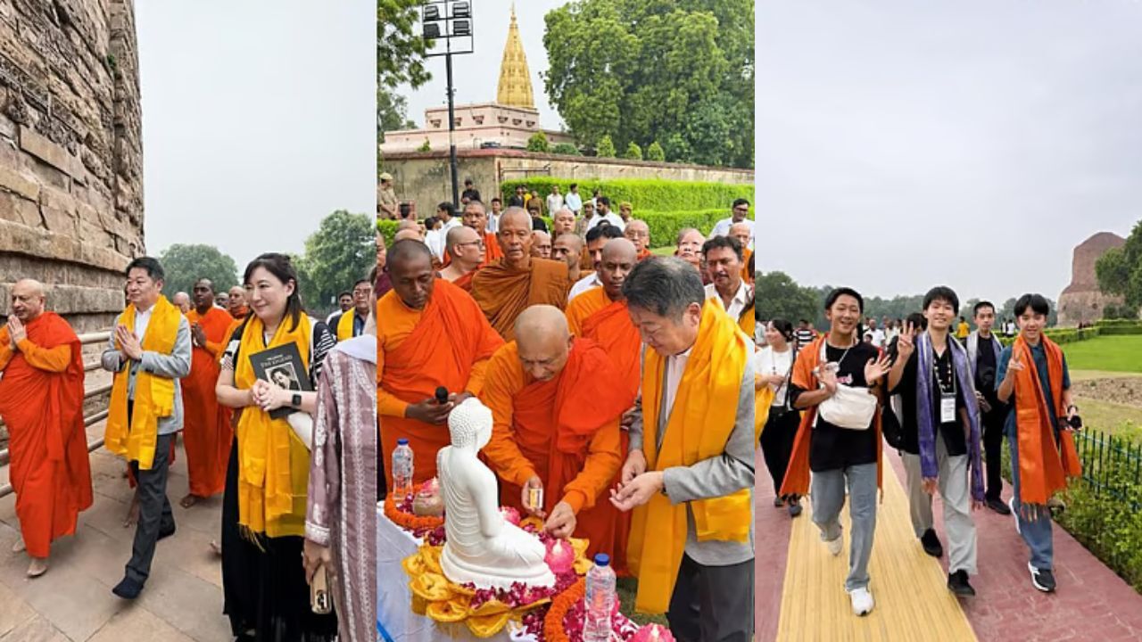 Japan Delegation Sarnath Visit: बुद्ध तपोस्थली सारनाथ में जापानी डेलिगेशन का हुआ भव्य स्वागत, बौद्ध पर्यटन को मिल सकती है नई रफ्तार