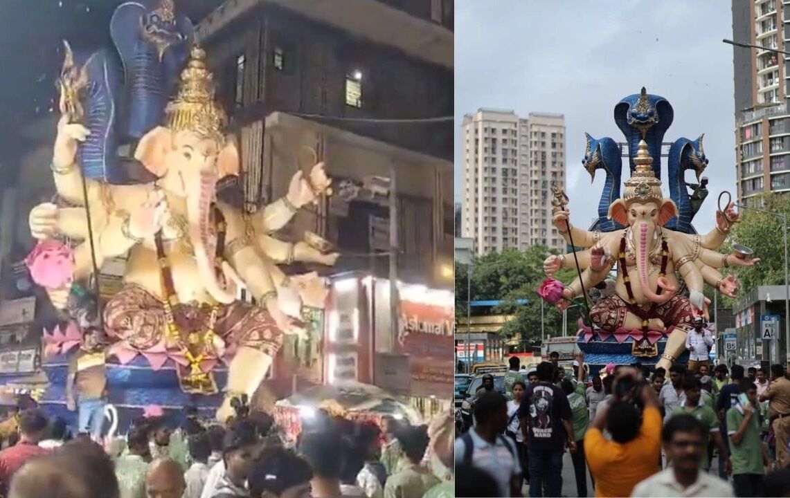 मुंबई में गणेश आगमन के दौरान प्रतिमा गिरने से हादसा: 2 की मौत, 5 घायल