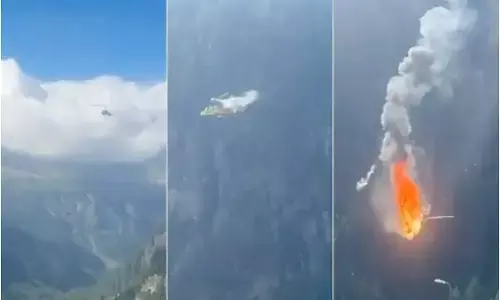 Italy: केबल कार की तारों से टकराया जायरोकॉप्टर, आग लगने से 2 लोगों की मौत, वीडियो वायरल