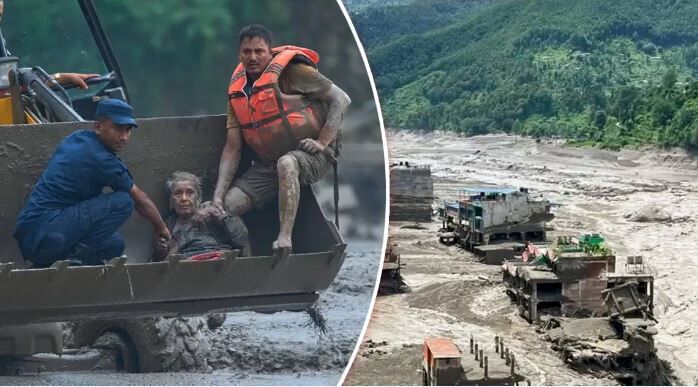 Nepal flood alert Barrier lake overflow: नेपाल में पहली तबाही के बाद अब दूसरी बाढ़ का खतरा चीन की सीमा पर बनी बैरियर झील ओवरफ्लो, रेस्क्यू ऑपरेशन रोका गया, तिब्बत में टूटा डैम
