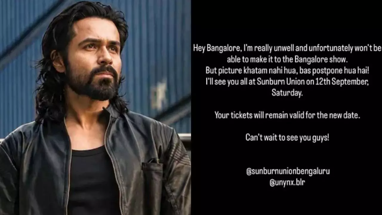 Emraan Hashmi Health: इमरान हाशमी हुए H1N1 स्वाइन फ्लू के शिकार, तबीयत बिगड़ने से बेंगलुरु शो हुआ पोस्टपोन Emraan Hashmi Health: इमरान हाशमी हुए H1N1 स्वाइन फ्लू के शिकार, तबीयत बिगड़ने से बेंगलुरु शो हुआ पोस्टपोन