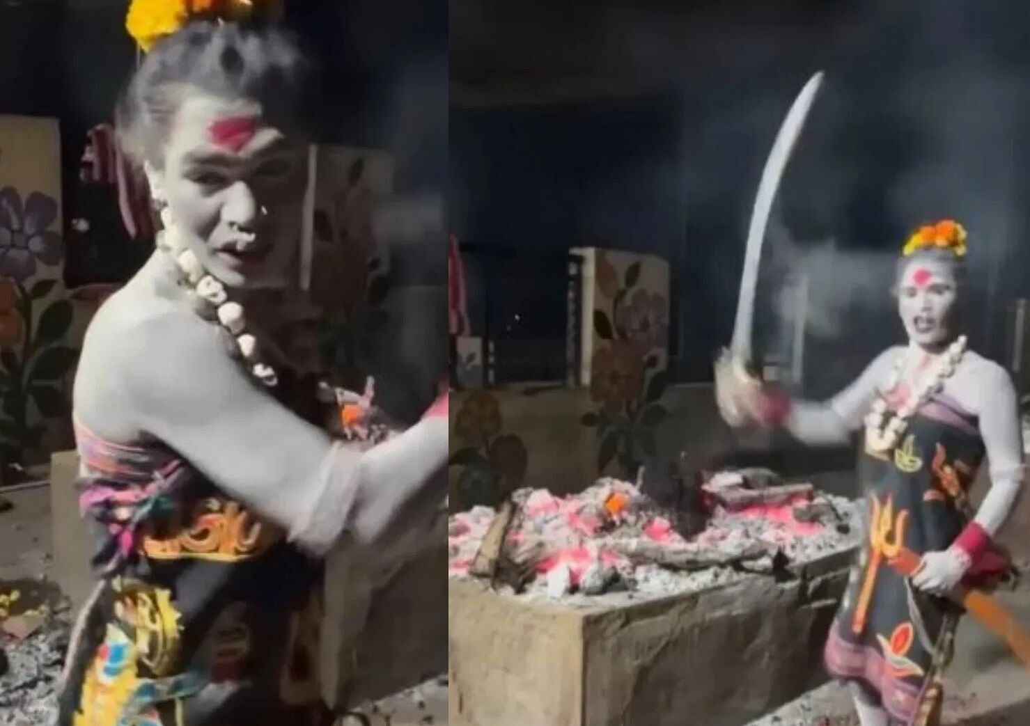 Ujjain: जलती चिता से मांस निकालकर खाने का दावा, उज्जैन में वायरल वीडियो से मचा बवाल, संतों ने की FIR की मांग