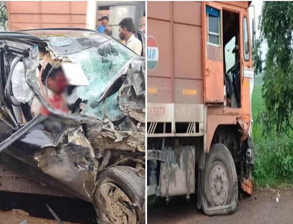 Raipur: खरोरा में भीषण सड़क हादसा, ट्रक और क्रेटा की जोरदार टक्कर में एक की मौत