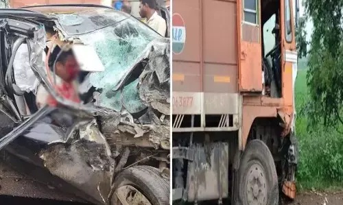 Raipur: खरोरा में भीषण सड़क हादसा, ट्रक और क्रेटा की जोरदार टक्कर में एक की मौत