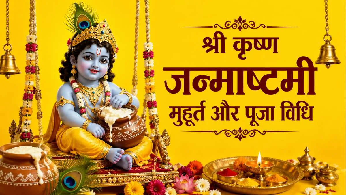 Krishna Janmashtami 2026 : 4 सितंबर को जन्माष्टमी, जानें पूजा का शुभ मुहूर्त, भोग और चंद्रोदय का समय