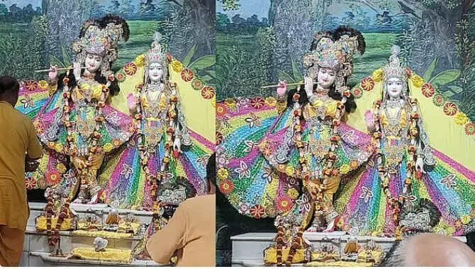 37812-mathura-krishna-janmabhoomi-janmashtami-radha-krishna-panchratna-darshan Mathura Krishna Janmashtami 2026: श्रीकृष्ण जन्मभूमि पर इस बार खास होगा जन्माष्टमी उत्सव, पंचरत्नों की पोशाक में देंगे राधा-कृष्ण दिव्य दर्शन, देखें मथुरा की झांकी