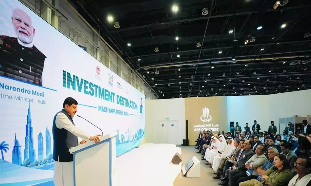 Dubai AIM Congress 2026 : CM डॉ. मोहन यादव ने निवेशकों को दिया भरोसा, बोले- MP में अपार अवसर Dubai AIM Congress 2026 : CM डॉ. मोहन यादव ने निवेशकों को दिया भरोसा, बोले- MP में अपार अवसर