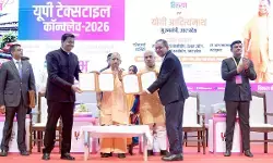 UP Textile Conclave 2026 : सीएम योगी का बड़ा ऐलान, यूपी को ग्लोबल टेक्सटाइल हब बनाने का लक्ष्य; 5,196 करोड़ के निवेश प्रस्तावों पर MoU