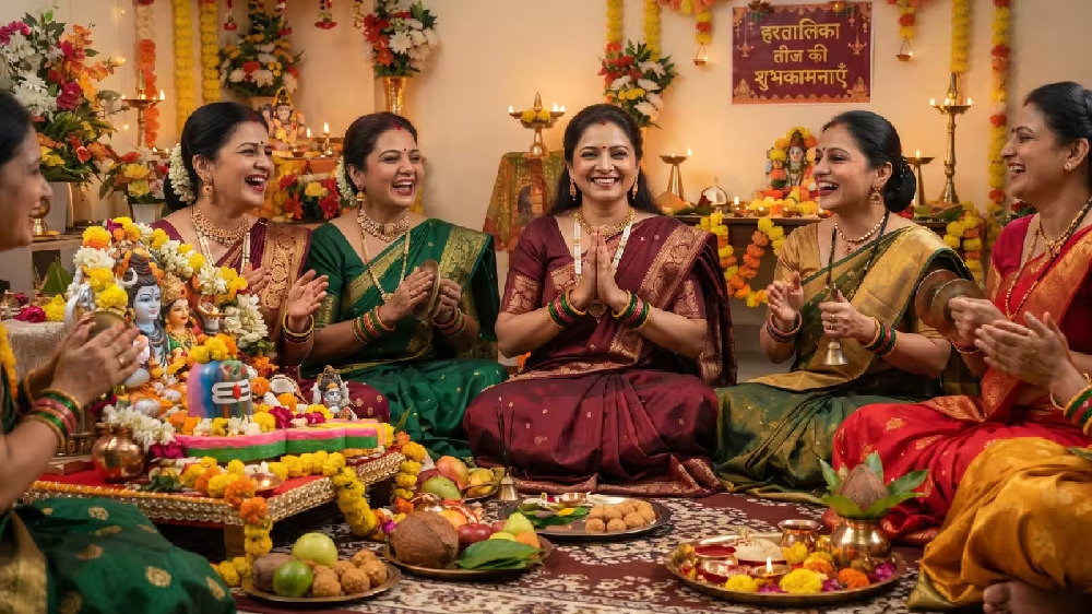 Hartalika Teej 2026 : हरतालिका तीज पर बन रहा खास संयोग, सोमवार को होगी शिव-पार्वती की पूजा, जानें व्रत का महत्व