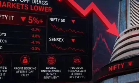 Indian Stock Market Today: लाल निशान पर खुला बाजार, सेंसेक्स निफ्टी में गिरावट, IT-बैंक शेयरों में बिकवाली