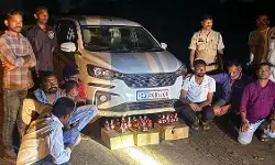 CG Crime : शराब दुकान के कर्मचारी बने कोचिए, शिक्षक-संकुल समन्वयक समेत 7 गिरफ्तार, कार और 160 पाव शराब जब्त