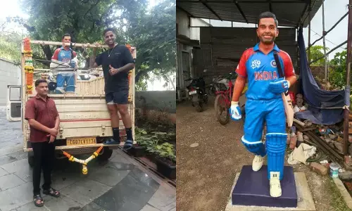 Suryakumar Yadav के फैन ने जन्मदिन पर दिया खास तोहफा, बालोद से मुंबई पहुंचाई 2 लाख की मूर्ति; SKY का आया रिएक्शन