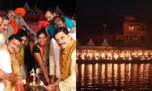 MP : सेवा संकल्प अभियान की शुरुआत, 33 लाख दीपों से जगमग हुआ शिप्रा तट, CM डॉ. मोहन यादव और नितिन नवीन ने जलाया आशीर्वाद का दीया