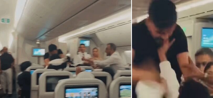 लंदन-ढाका फ्लाइट में दो यात्रियों के बीच मारपीट, VIDEO वायरल