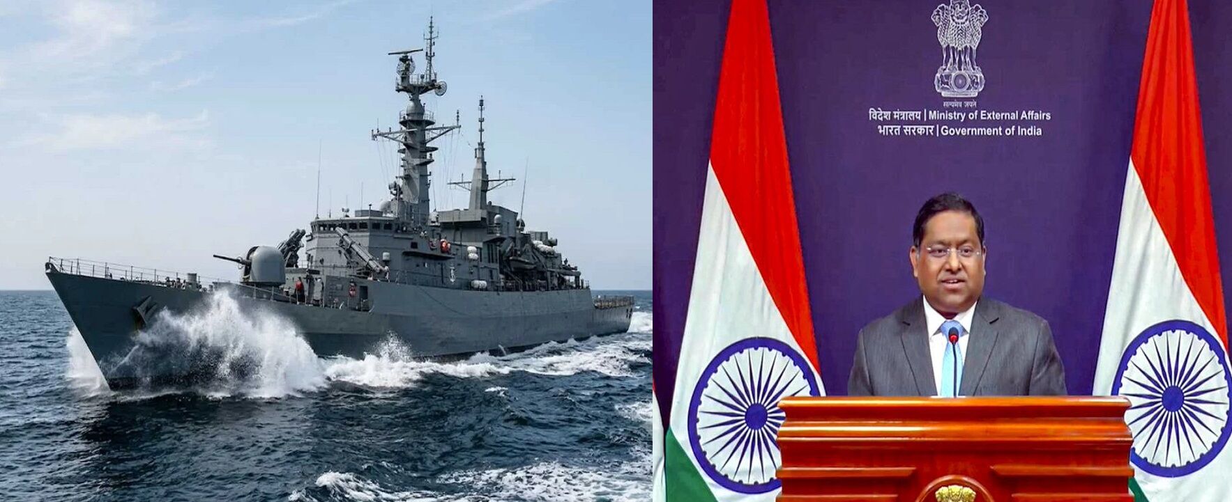 अरब सागर में टक्कर के बाद भारत-पाक में बढ़ी जुबानी जंग, MEA का दो टूक जवाब- 'टालमटोल बंद करो, सेना को तमीज सिखाओ'…