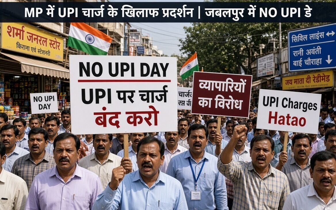 UPI पेमेंट पर चार्ज के विरोध में MP में प्रदर्शन, जबलपुर में मनाया जाएगा 'NO UPI डे', व्यापारियों में नाराजगी