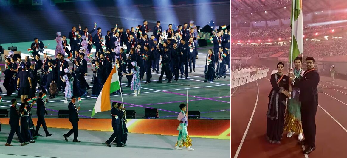 Asian Games 2026: एशियन गेम्स 2026 का हाईटेक उद्घाटन: जापान की तकनीक और संस्कृति का दिखा संगम, मनु भाकर-पवन सहरावत ने संभाला तिरंगा, 45 देशों के खिलाड़ी हुए शामिल