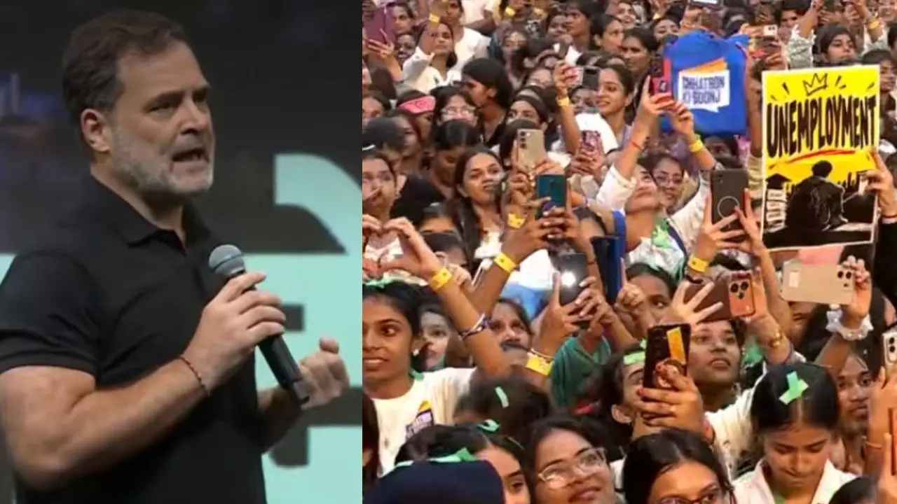39549-rahul-gandhi-students-ki-goonj-program-indore Rahul Gandhi : इंदौर में ‘छात्रों की गूंज’ कार्यक्रम में बोले राहुल गांधी, कहा- Gen-Z नफरत नहीं प्यार से बात करते हैं