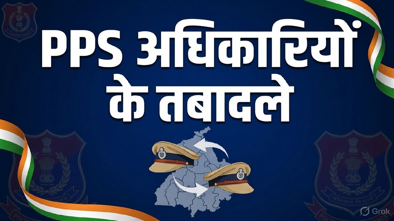 UP पुलिस में बड़ा फेरबदल : 31 PPS अधिकारियों के तबादले, 16 जिलों के ASP बदले गए