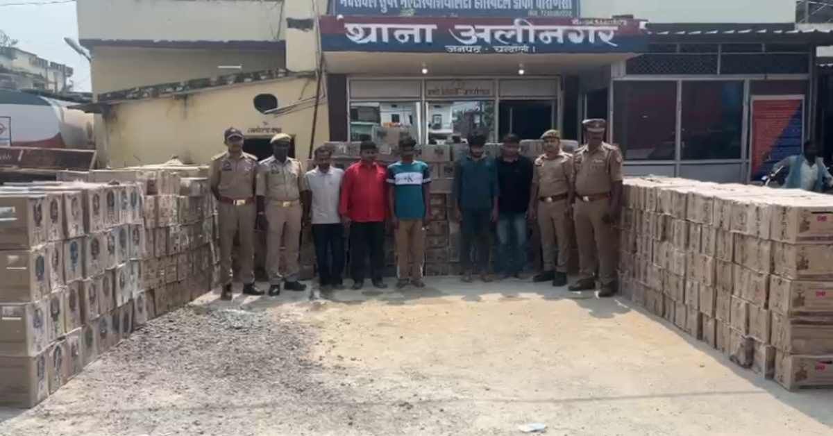 UP Crime : पुट्टी की बोरियों के नीचे छिपाकर ले जा रहे थे 1.20 करोड़ की शराब, कंटेनर से 775 पेटी जब्त, 5 गिरफ्तार