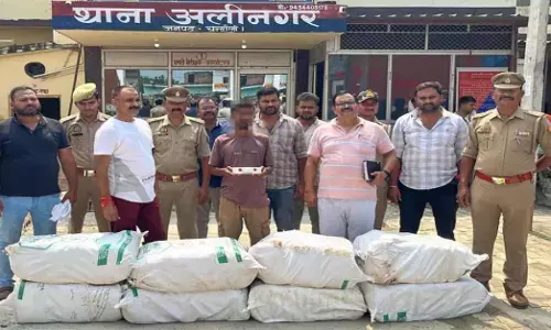 UP Crime : कंटेनर के केबिन में बना रखा था गुप्त बॉक्स, 1.25 करोड़ का गांजा के साथ चालक गिरफ्तार