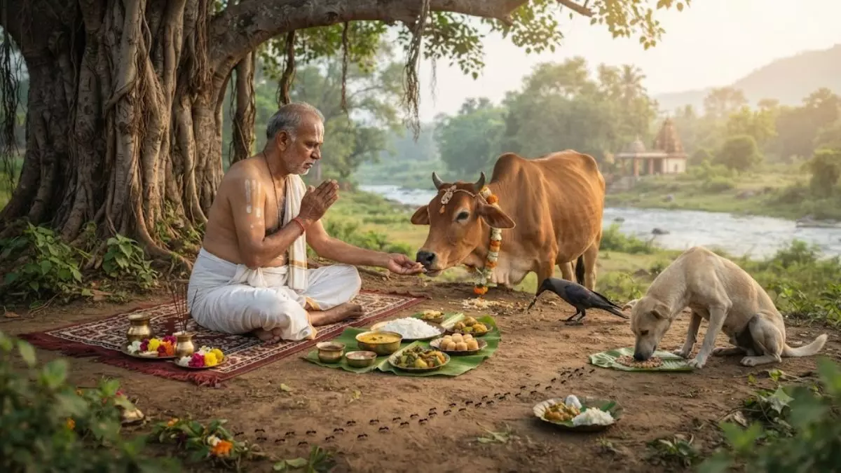 Pitru Paksha 2026 : 27 सितंबर से शुरू होगा पितृपक्ष, जानिए कौए को भोजन कराने की क्या है मान्यता Pitru Paksha 2026 : 27 सितंबर से शुरू होगा पितृपक्ष, जानिए कौए को भोजन कराने की क्या है मान्यता