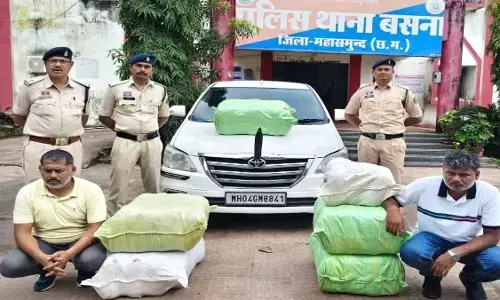 CG Crime : इनोवा में छिपाकर ले जा रहे थे 132 किलो गांजा, पुलिस-ANTF ने दो तस्करों को दबोचा