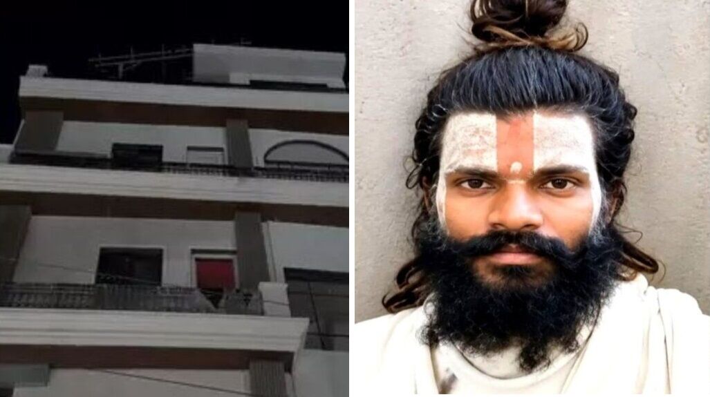 वृंदावन आश्रम में साधक की मौत: चौथी मंजिल से कूदा, कमरे से खून लगा ग्राइंडर मिला; CCTV और मोबाइल खंगाल रही पुलिस