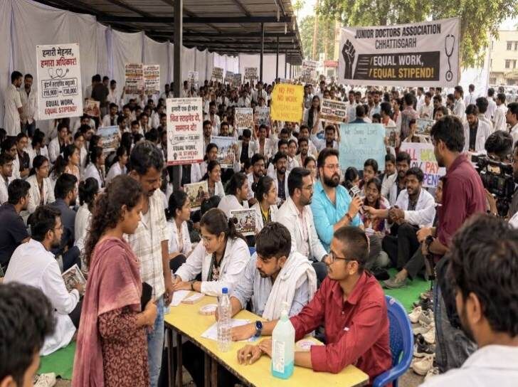 CG News : 4 दिन बाद खत्म हुई जूनियर डॉक्टरों की हड़ताल, स्वास्थ्य मंत्री के आश्वासन के बाद लिया फैसला