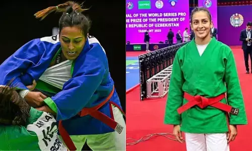 Asian Games 2026 : पिंकी बलहारा ने कुराश में रचा इतिहास, सेमीफाइनल में हार के बाद भी जीता ब्रॉन्ज मेडल Asian Games 2026 : पिंकी बलहारा ने कुराश में रचा इतिहास, सेमीफाइनल में हार के बाद भी जीता ब्रॉन्ज मेडल