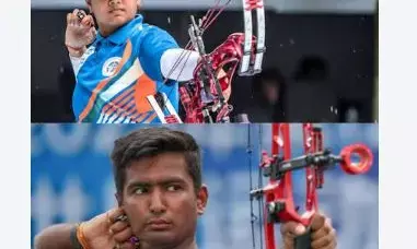 Asian Games 2026: एशियन गेम्स में भारत का डबल गोल्ड धमाका, तीरंदाजी में लगातार दो स्वर्ण, लवलीना फाइनल में Asian Games 2026: एशियन गेम्स में भारत का डबल गोल्ड धमाका, तीरंदाजी में लगातार दो स्वर्ण, लवलीना फाइनल में