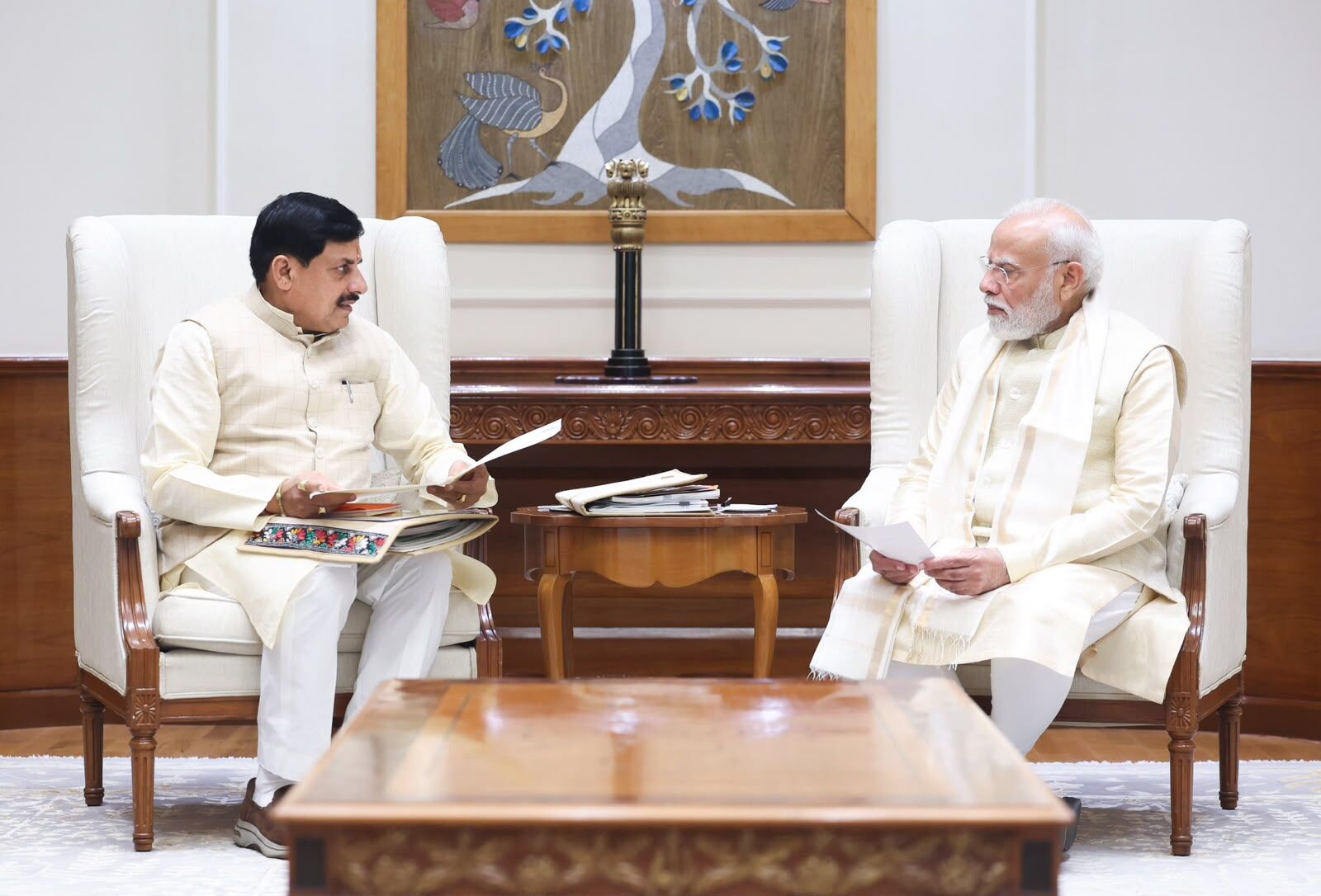 CM मोहन यादव ने PM मोदी से की मुलाकात, ग्लोबल इन्वेस्टर्स समिट 2027 का दिया न्योता, कई मुद्दों पर हुई चर्चा