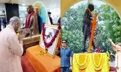 UP : CM योगी ने महात्मा गांधी को दी श्रद्धांजलि, शास्त्री जी को किया नमन; सत्य-अहिंसा और सादगी के आदर्शों को किया याद