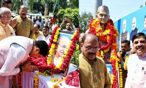 MP : CM मोहन यादव ने महात्मा गांधी और लाल बहादुर शास्त्री को किया नमन, स्वदेशी और ‘मेड इन इंडिया’ को आगे बढ़ाने पर दिया जोर